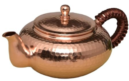 Handgefertigter Teekessel aus Kupfer, traditionelles türkisches Design für perfektes Brauen