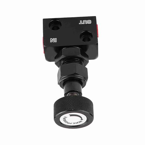 Brake Proportioning Valve Universal Pressure Regulator for Car Motorsport 150PSI - 1200PSI (Black)