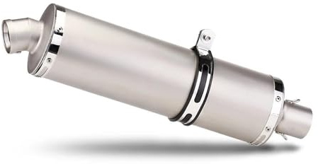 DZNEFYUP Motorrad Auspuffschalldämpfer Für Vespa GTS 300 GTS300 Motorrad Auspuff Edelstahl Schalldämpfer Rohr 340mm 440mm 540mm T118 Mit DB Killer(540 Sliver)