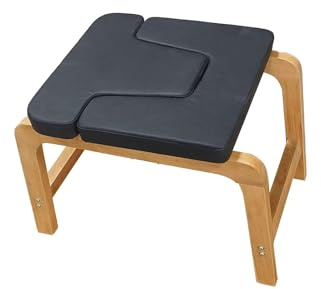 Yoga Huvudstående Pall, Bärförmåga 250 Kg Trä Inversionsbänk, Stol For Hemmaträning Fitness Balansträning(Black)