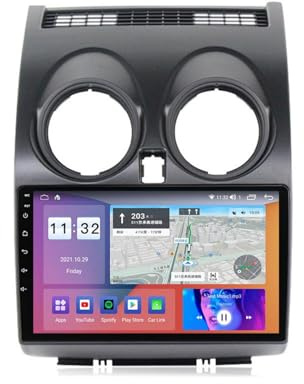 Car Stereo Head Unit with Wireless CarPlay HD Touch Screen for Nissan Qashqai 2006-2013, GPS Navigation FM/AM Radio WiFi/USB