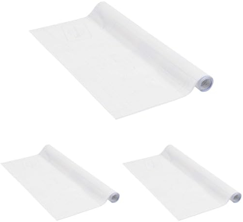 Venilia Pellicola Adesiva Protettiva per Libri, Incolore Transparente, 45cm x 2m, Spessore 90μ, Fodera e Rotolo per Foderare, Copertine Scolastiche, PVC Senza Ftalati, Prodotto in UE (Confezione da 3)