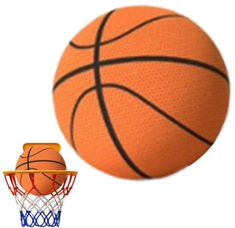 Silent Foam Basketball för inomhusträning - storlek 5 & 7, säker och lätt för barn | Perfekt lägenheter, sovrum och dribblingsövningar utan bullerklagomål