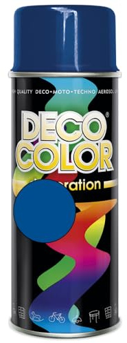Deco Color Lackspray 400ml glänzend nach RAL (1 Dose in dunkelblau glanz RAL 5010)