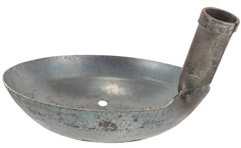 Ciieeo Grosse Louche en Métal Pelle à Trous pour Nettoyage de Boue de Puisard, Capacité Élevée, Design Vertical et Robuste pour Chantier et Usage Professionnel