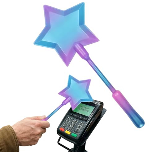 Bacchetta Magic Carta di Credito, Bacchetta Stampata in 3D, Porta Carte di Pagamento Senza Contatto per Shopping al Ristorante Scherzo per Feste