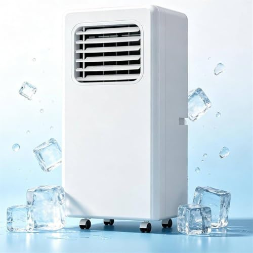 Aire Acondicionado Portátil 7000 Btu 4 En 1 Aire Acondicionado, Deshumidificador Y Ventilador, Con 2 Velocidades De Ventilador, Control Remoto, Para Habitaciones De Hasta 108 Pies Cuadrados (10 M²)