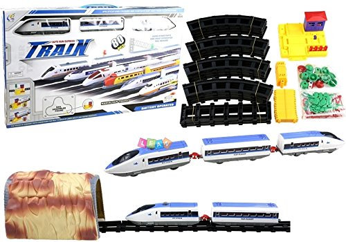 BSD Electronische Eisenbahn Express Train Set Mit Bahnhof und Tunnel
