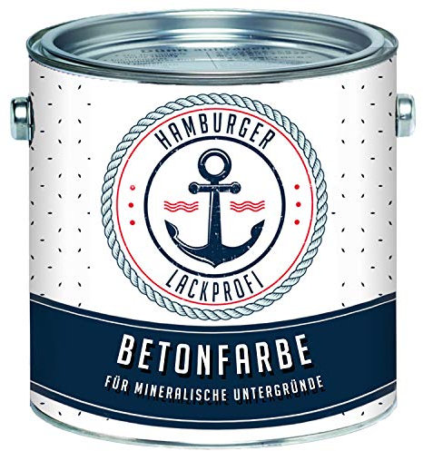 Hamburger Lack-Profi Pintura para hormigón Seda MATT Gris pizarra RAL 7015 Gris Pintura para suelos Revestimiento de hormigón Pintura para fachadas (20 L)