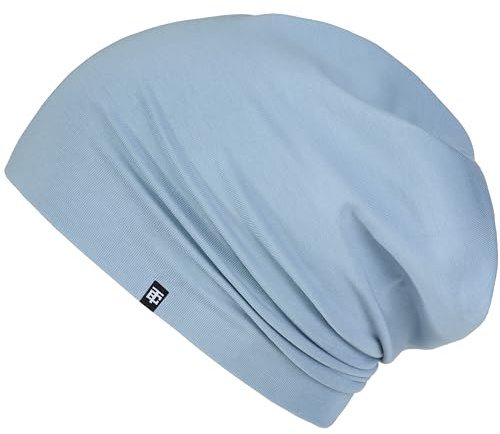 Enter the Complex® - Gorro ligero de jersey para hombre y mujer, de algodón, elástico, Azul Stone, Large-X-Large