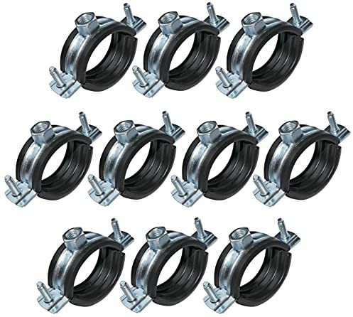 AERZETIX Abrazadera Isofónica con Junta Ø1/2'' 20-23mm, Juego de 10