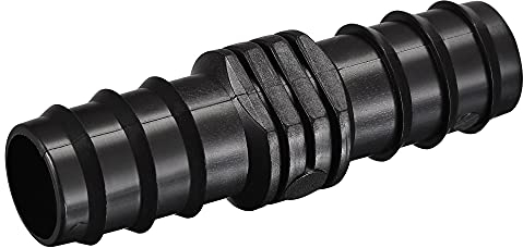 sourcing map 5Stk. Plastik Bewässerung Schlauchverbinder 24,5mm mit Widerhaken für 21mm-24mm ID Schläuche schwarz