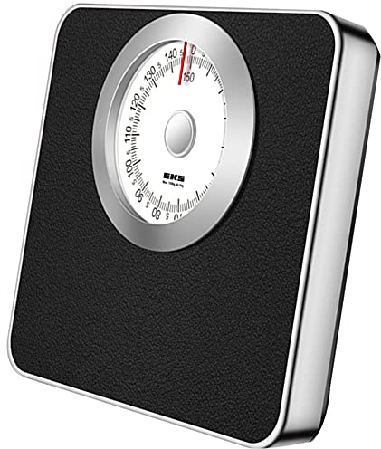 MANY Báscula De Baño Mecánica, Báscula Mecánica Analógica, Báscula Personal Mecánica Superficie Antideslizante, Sin Botones Ni Pilas, Capacidad De 150 Kg (330 LB)