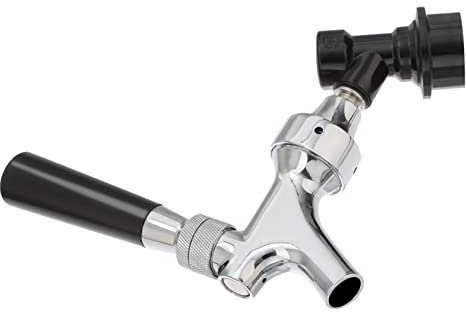 TEHAUX Bierzapfhahn Wasserhahn Kegerator Für Bier Wasserhahn Sperren Steuerhahn Rotwein Wasserhahn Craft-bier- Zapfen Spender Rostfreier Stahl Wein Kopf