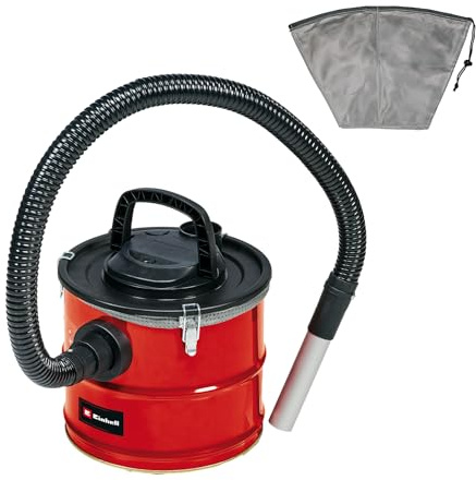 Einhell Aschesauger TC-AV 1718 D (1.200 Watt, Saugleistung 170 mbar, 18 l Weißblech-Auffangbehälter m. Schnellverschlüssen, Feinstaubvorfilter, Filterkartusche, inkl. Ersatzfilter)