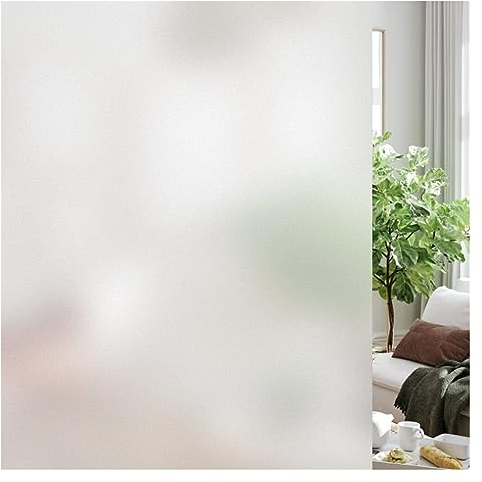 Fensterfolie Fenster-Sichtschutzfolie, Milchglas-Fensteraufkleber, blickdichte, sonnenblockierende, selbstklebende Vinyl-Glasfolie for Zuhause, Dusche, Badezimmer Sichtschutzfolie Fenster ( Size : 90x
