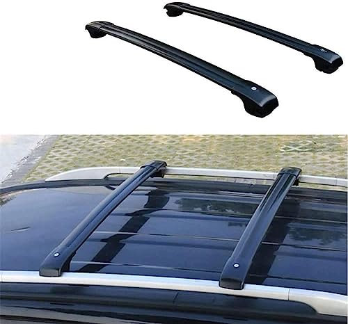 Barres de Toit de Voiture Barres De Toit De Voiture For Mer-cedes Be-nz X204 GLK 2009-2015, Porte-Bagages De Toit Sur Rails Automatiques Supports Supérieurs Support De Toit De Vélo En Aluminium For Ca