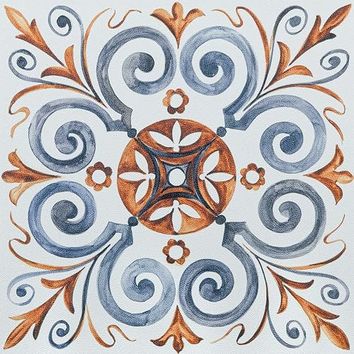 Elffloor Peel and Stick Floor Tiles Self Adhesive, Vinyl Flooring for Bathroom Kitchen Living Room, Waterproof PVC Stick on Floor Tiles Easy to Use 20x20cm 10pcs 1mm