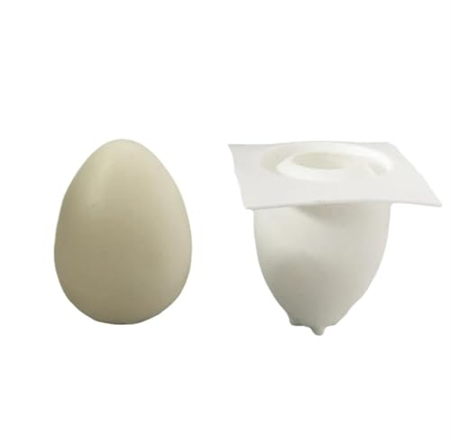 LYHYDMA Candle Moulds Easter 3D Egg Handmade Candle Silicone Mold DIY Simulation Egg Dessert Mousse Chocolate Cake Craft Decoration Baking Mold