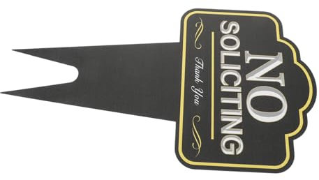 Yardenfun Schild „keine Werbung“ für Den Garten. Schild „keine Werbung“ für Den Garten Metall Warnung