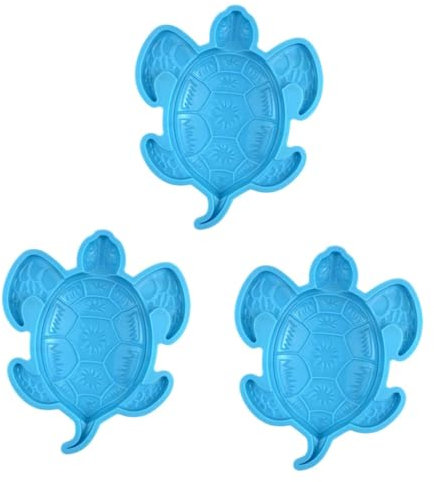 SHINEOFI 3piezas Molde De Epóxica Forma De Tortuga Para Decoración De Pared Herramienta De Manualidades Para Creaciones Artesanales Casa