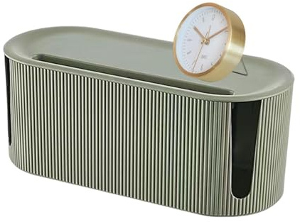 Kabel-Ordnungsbox, Grün, 31 x 13,5 x 12,5 cm, Organizer für versteckte Kabel und Drähte