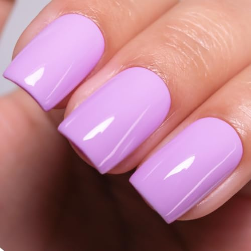 Ozzeal Smalto Semipermanente Unghie Viola, 15ML Viola Pastello Smalti Semipermanenti Per Unghie Primavera Estate Smalto Gel Unghie UV Soak Off Led UV Gel Nail Polish