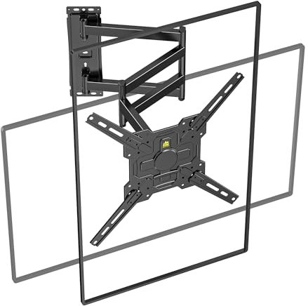 Long Arm TV Wall Mount for 26-65 TVs, 40.75 Long Extension Corner TV Mount for Vertical Mounting of Displays, Full Motion Wall Mount with Swivel & Tilt, VESA 400x400mm Holds 88 lbs FORGING MOUNT