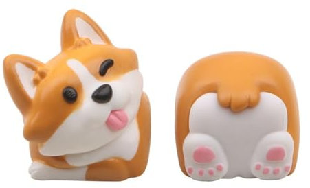 Dekorative 3D-ABS-PVC-Tastenkappe Corgis Butt Keyboards Keycap zur Personalisierung mechanischer Tastaturen