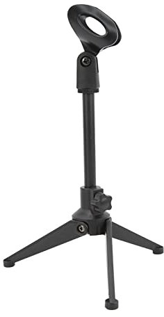 Support de Bureau Microphone, Support de Microphone Tripod Tripod Stand Mini Table Portable Stand Alimable Mic Clamp/Holder Clamp/Holder