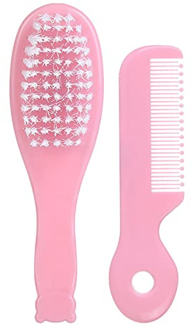 Weiche Haarbürste und Kamm, feinste Borsten, Babyhaarbürste, Säuglingskörper, Massagebürste, Badewanne, beruhigende Bürste, Reiseausrüstung