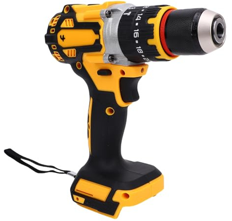 Denash Taladro Inalámbrico 5025 Impacto sin Cepillo Taladro Manual 100n.m 2000 Rpm Herramienta Eléctrica para Reparación de la Casa Diámetro de Perforación de 13 Mm, Taladro Eléctrico