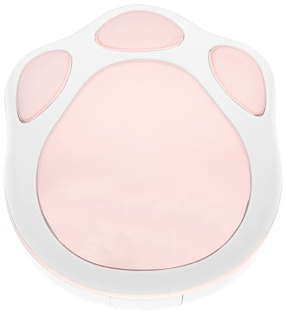 VILLFUL Estuche para Lentillas Forma de de Gato Caja Portátil para Lentes de Contacto Contenedor Cosmético Duradero y Ligero Diseño Doble para Viajes y Cuidado