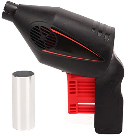 Almeigrity Tragbares Grillgebläse, Handdruck-Handgerät für den Außenbereich, Grillgebläse mit Edelstahldüse
