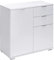 Casaria® Kommode mit 2 Türen 2 Schubladen 70x75x35cm Holz Modern spiegelbarer Aufbau Schlafzimmer Büro Flur Mehrzweckschrank Aktenschrank Schrank Weiß