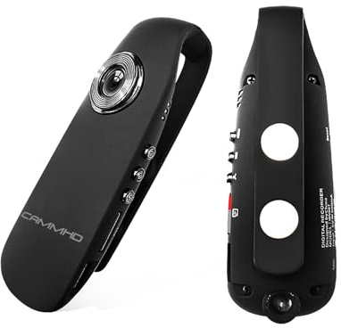 CAMMHD 1080P 32GB Körperkamera Full HD Portable Bodycam One-Key-Aufnahme Bewegungserkennung, 3-7 Stunden Aufnahme, Unterstützung OTG Verbindung (Maximale Unterstützung 512GB)