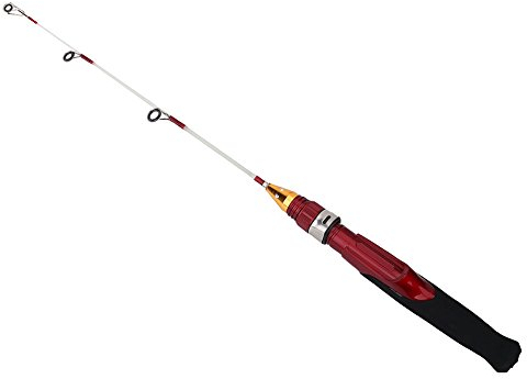 Eisangeln, leichte Mini 2-teilige Winterangeln, 50cm, Solide Garnelen Angelrute abnehmbar, Eva-Griff for Winter Outdoor Fishing