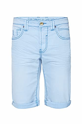 Camp David, Davd, Herren Kurze Jeans Shorts Bermudas Stretchdenim Morning Sky W 33