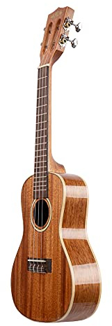 KALA KA-SMH-CG - Gloss Solid Mahogany Concert Ukulele, with Case (UC-C)