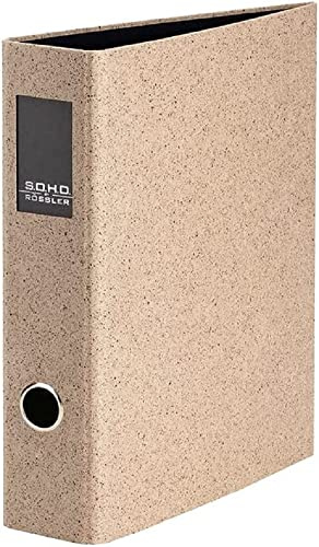 Rössler 1317452399 – S.O.H.O. Mapp DIN A4, med spakmekanism och ryggskylt, ryggbredd 85 mm, cacao, 285 x 320 mm