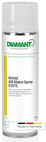 DIAMANT Polymer Sellador de aerosol AM Macro, 500 ml, impregnación de metal, impresión 3D, spray sellador para impregnación de poros grandes de hasta 0,5 mm