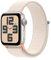 Apple Watch SE (2. Generation, 2023) (GPS, 40 mm) Smartwatch mit Aluminiumgehäuse und Sport Loop Armband in Polarstern. Fitness- und Schlaftracker, Unfallerkennung, Herzfrequenzmesser, CO₂ neutral