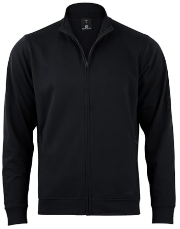 STARK SOUL Sweatjacke BLANK, mit Stehkragen, Reißverschluss und 2 Schubtaschen | French Terry