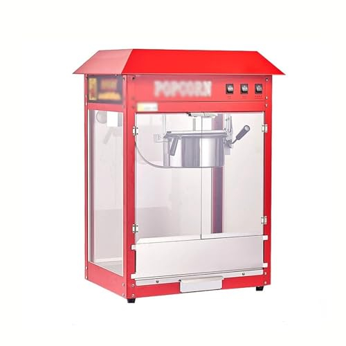 WAOCEO Popcorn machine Popcorn Machine Commercial Stall Fully Automatic Electric Popcorn Machine Mobile Popcorn Machine Popcorn maker
