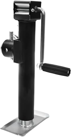 Anhängerstütze Side Winder Trailer Lift + Support Jack Leg PKW Anhänger Hand Crank Stützfuß Stütze 45,5-71 cm verstellbar 2000lbs