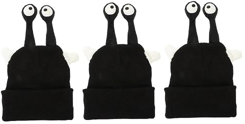 VANZACK 3stücke Dekorativer Elastischer Helmbezug Für Ski Cartoon Design Mit Schnecken- Für Stilvolle Ergänzung Für Skihelme