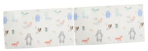 TOYANDONA 2stücke Haushaltsblatt Für Babybett Atmungsaktive Und Bequeme Matratzenauflage Cartoon-Design Für Kinderbetten Und Stubenwagen Maschinenwaschbar