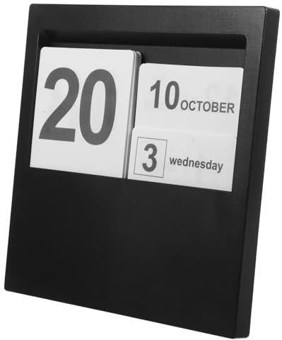 JEWEDECO Eleganter Tischkalender Büro-holzkalender Kalender Für Die Inneneinrichtung