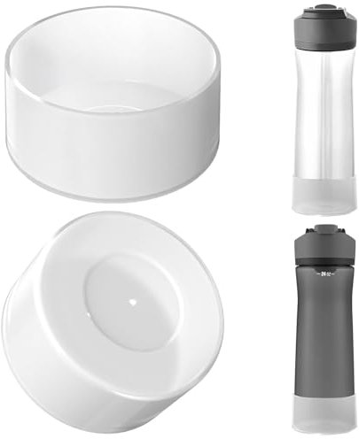 Linkidea - Funda para botella de agua compatible con Contigo Jackson Chill 2.0 de 20 oz/24 oz, protector de silicona antideslizante para la parte inferior de la botella. (Transparente)