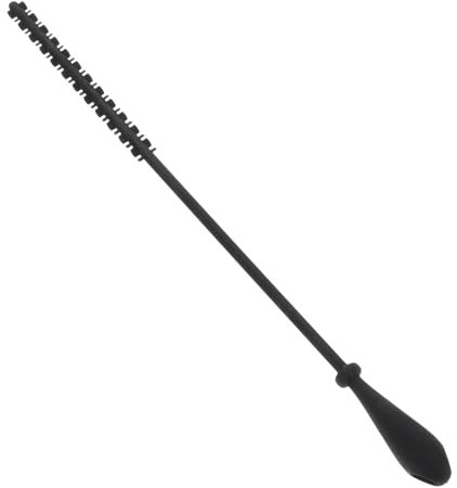 NAMOARLY Silicone Straw Cleaner Brush Long Bottle Brush for Reusable Silicone Straws Extra Long Design for Thorough Cleaning Black Suitable for Bottles and Cups
